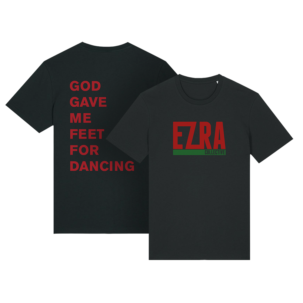 Black Ezra Collective Logo T-Shirt With Back Print