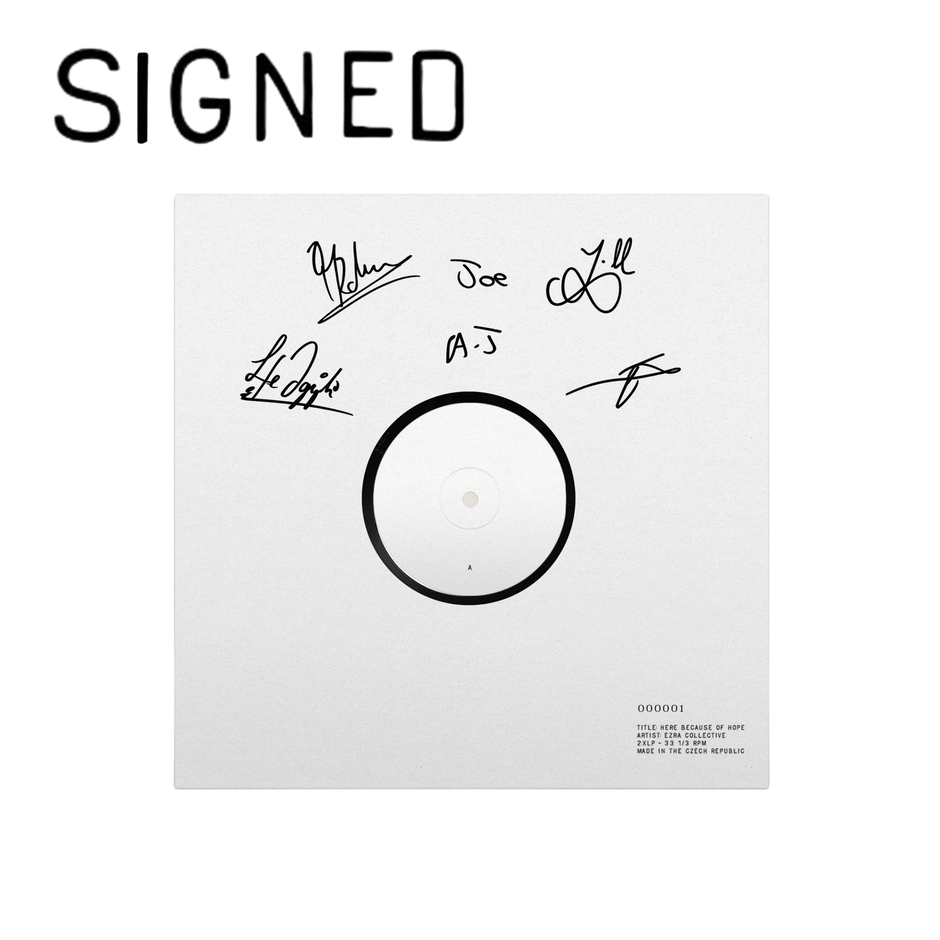 Here Because Of Hope SIGNED White Label